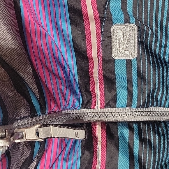 EUC Rway Girl's Striped Puffer Coat - Size XL (14-16) - Picture 2 of 9